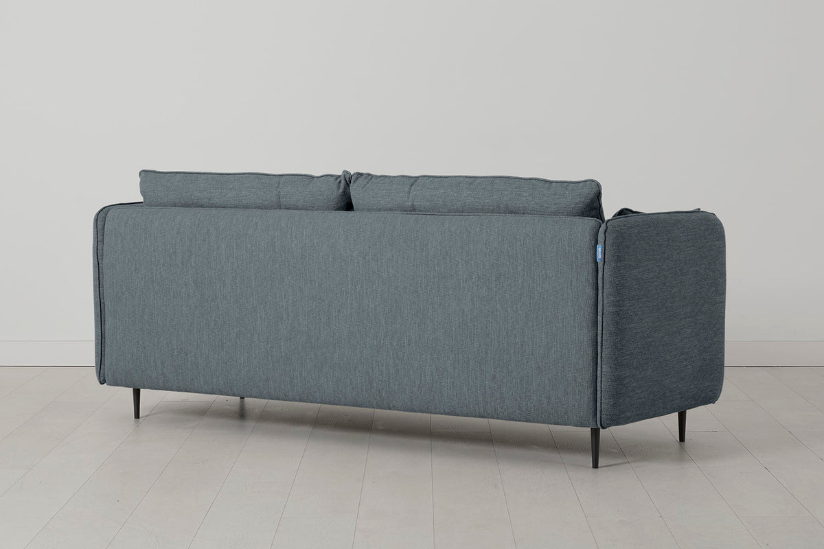 Model 19 3 Seater Sofa with Ottoman, Marine