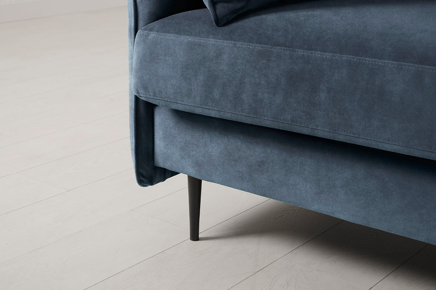 Model 19 3 Seater Sofa with Ottoman, Ocean
