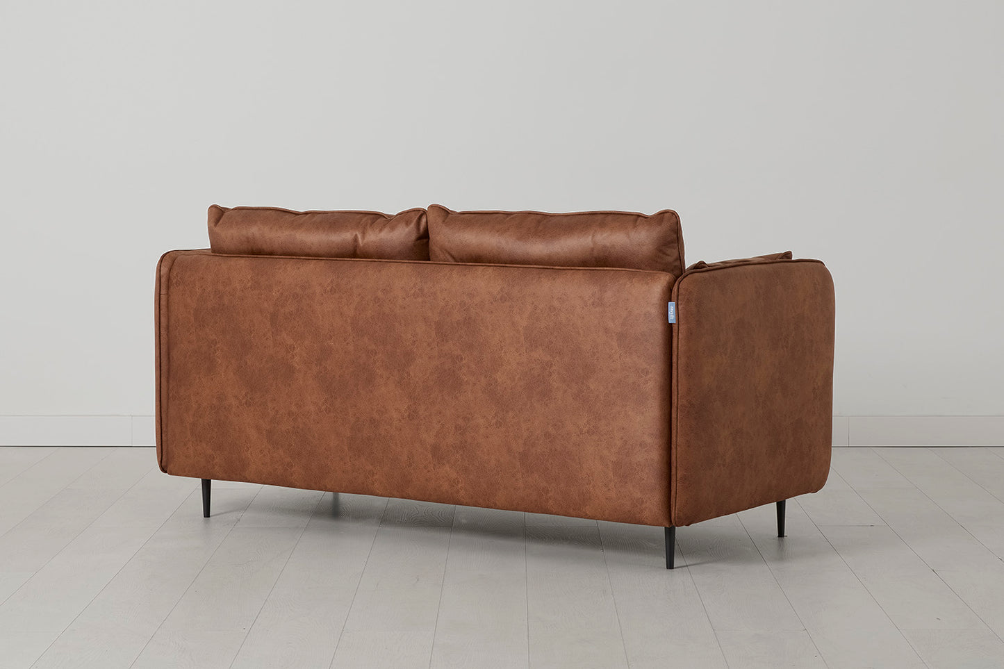 Model 19 2 Seater Sofa with Ottoman, Chestnut