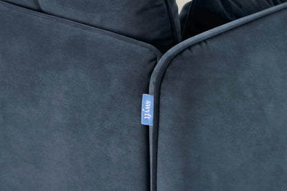 Model 19 2 Seater Sofa with Ottoman - Ocean