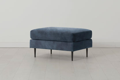 Model 19 Ottoman, Ocean — Side View