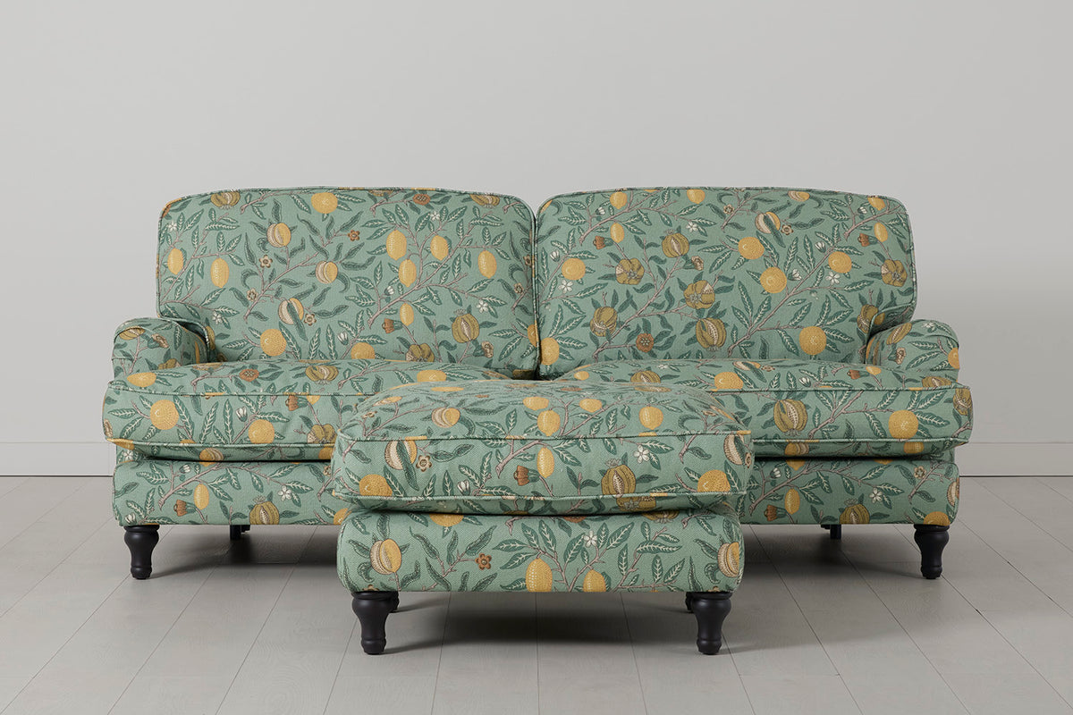 Model 15 3 Seater Sofa with Ottoman, Fruit, View 02