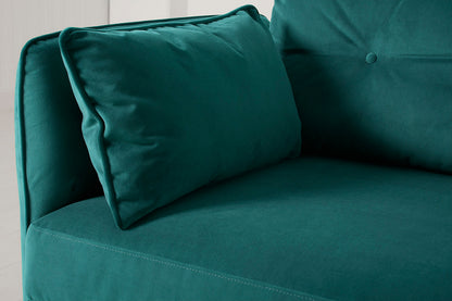 Model 19 3 Seater Sofa, Kingfisher — detail view