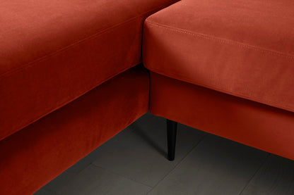 Model 19 3 Seater Right Chaise Sofa, Paprika — detail view 1
