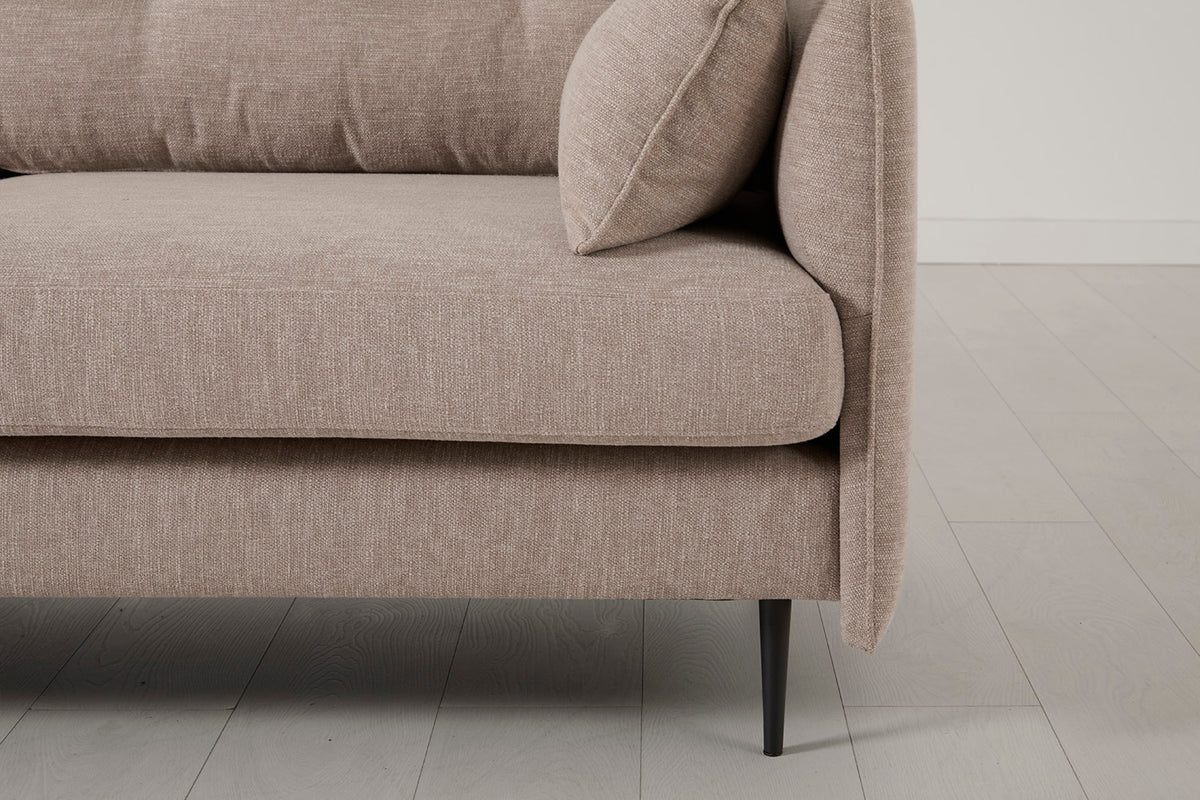 Model 19 3 Seater Right Chaise Sofa, Pumice — Model 19 - Detail - Pumice 10