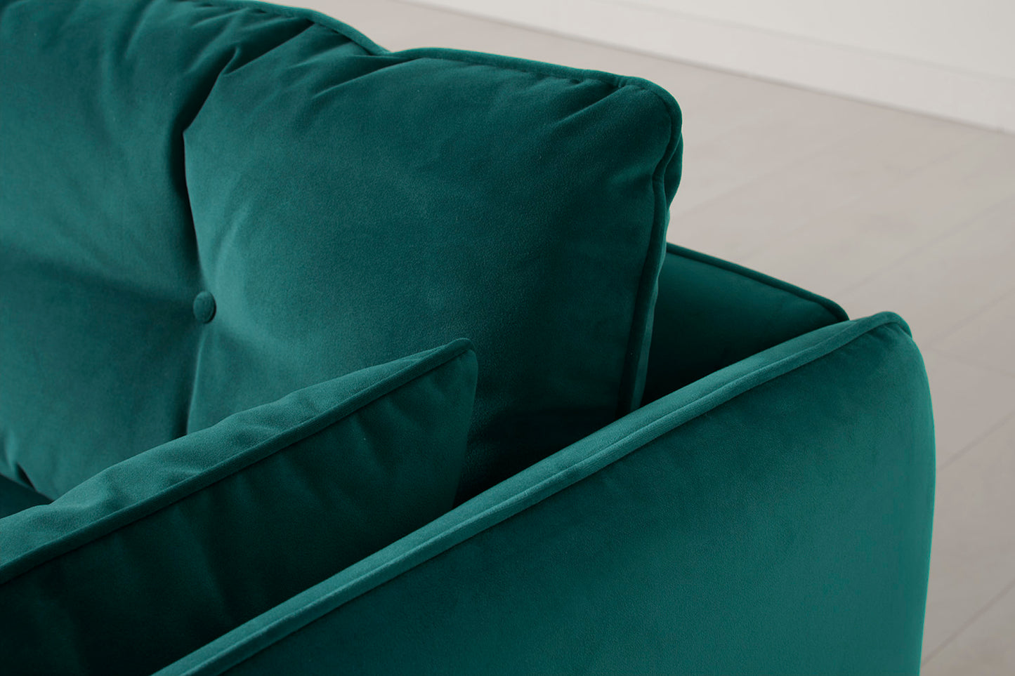Model 19 3 Seater Right Chaise Sofa, Kingfisher