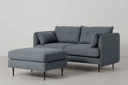 Model 19 2 Seater Sofa with Ottoman - Marine