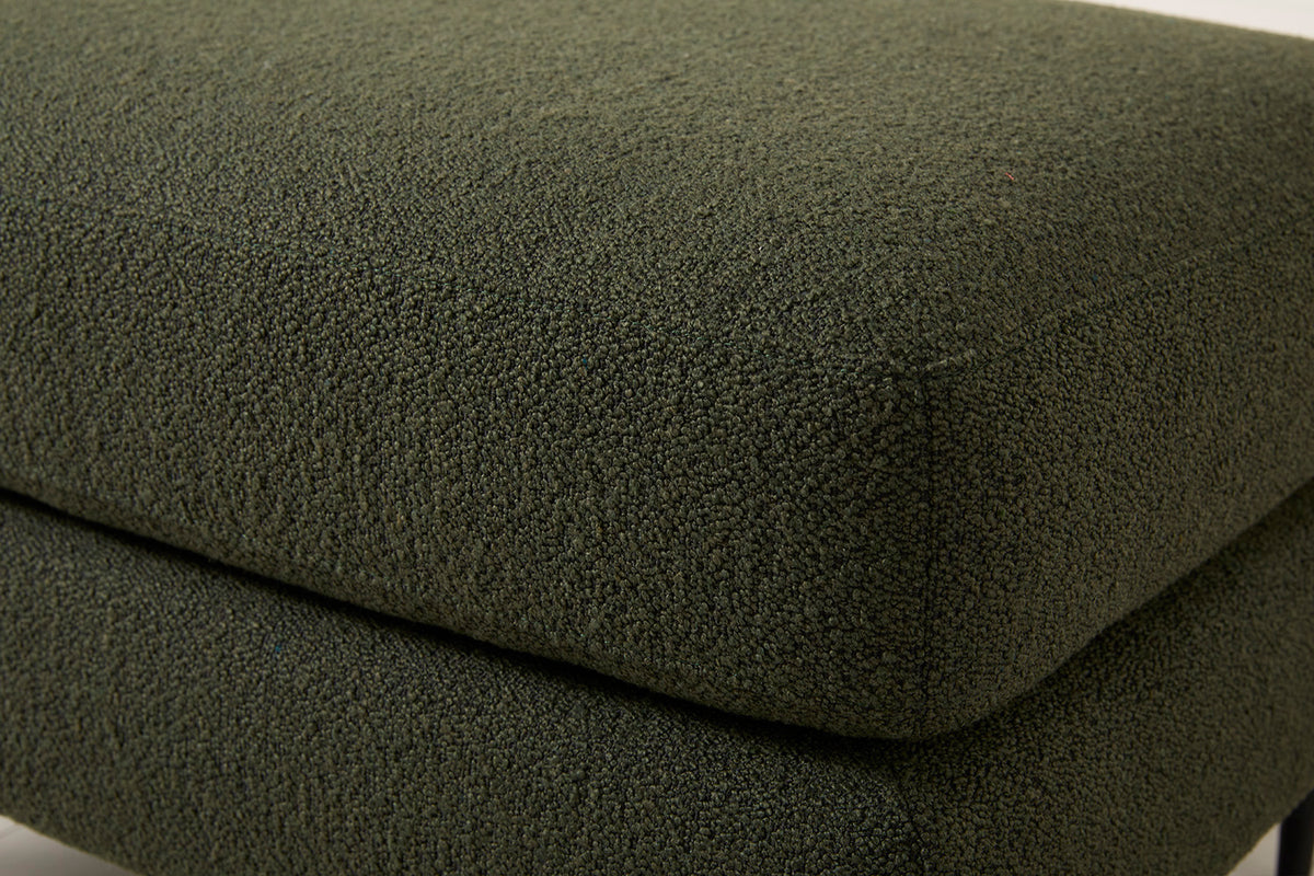 Model 19 Ottoman, Fern — detail close-up