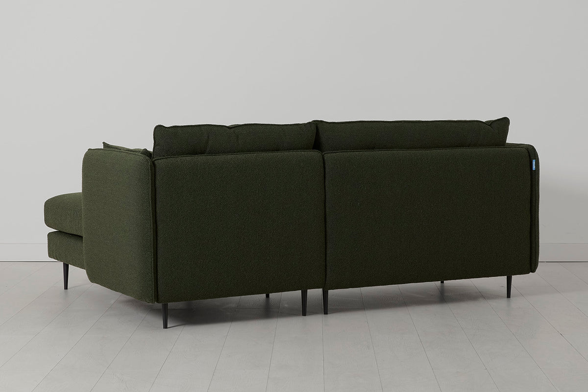 Model 19 3 Seater Right Chaise Sofa, Fern — Angle View
