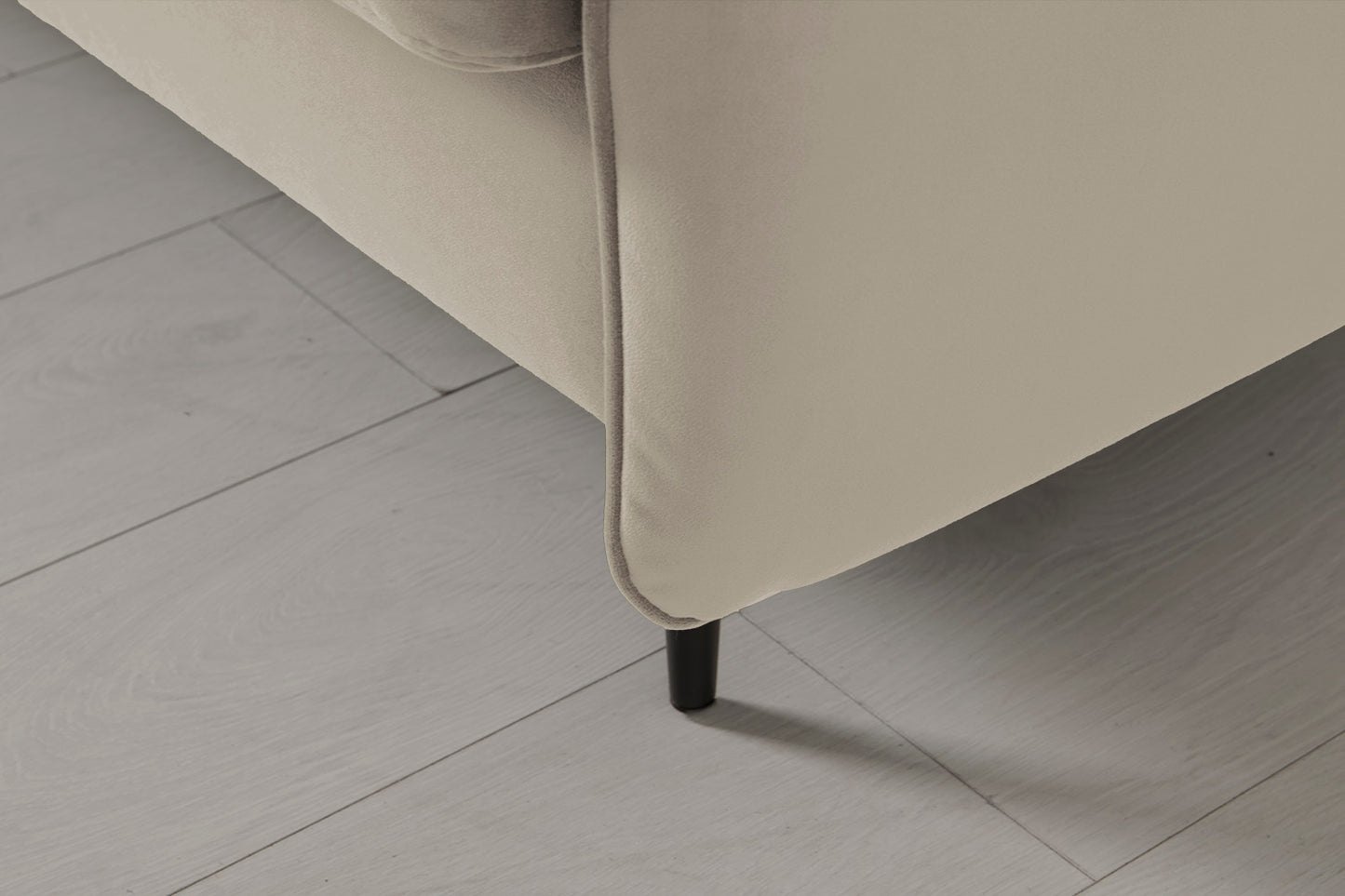 Model 19 2 Seater Sofa with Ottoman, Bone