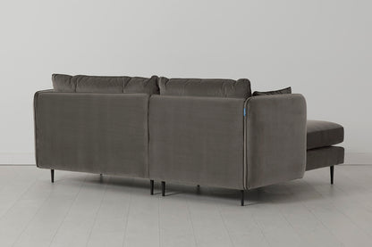 Model 19 Three-Seater Left Chaise Sofa, Elephant — Left Chaise View 03