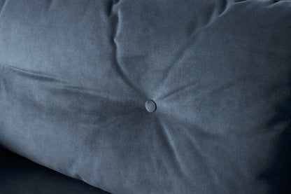 Model 19 2 Seater Sofa with Ottoman - Ocean