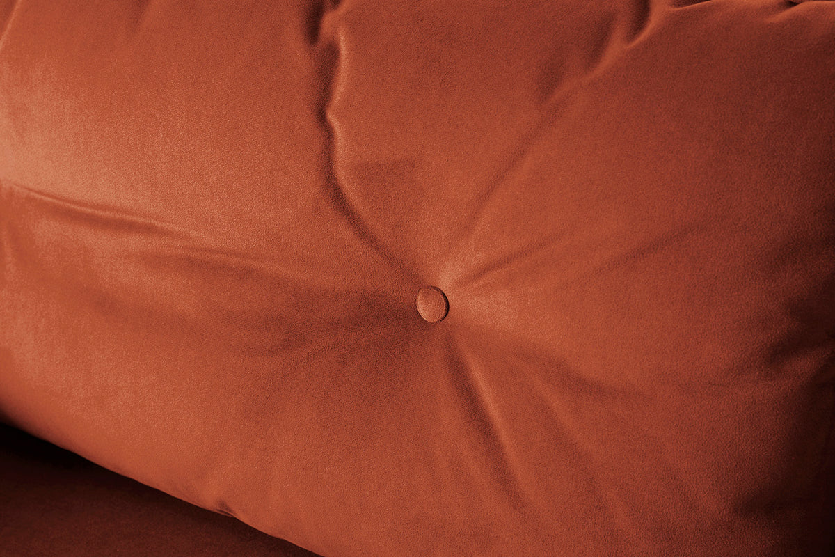 Model 19 2 Seater Sofa with Ottoman, Brick — Model 19 - Detail - Brick 07