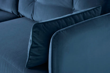 Model 19 3 Seater Left Chaise Sofa, Teal — Model 19 - Detail - Teal 02