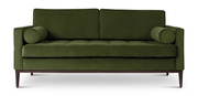 Green sofas