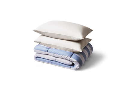 Night Lark Coverless Duvet Single, Herringbone Stripe