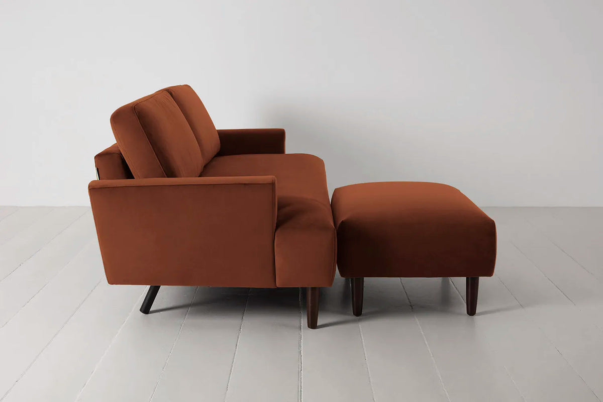 Model 05 3-Seater Sofa with ottoman, Umber