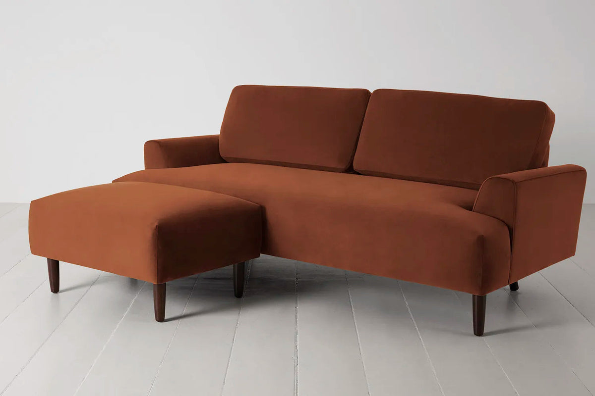 Model 05 3-Seater Sofa with ottoman, Umber