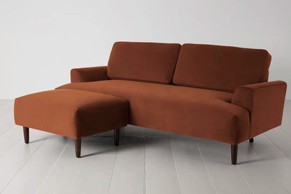 Model 05 3-Seater Sofa with ottoman, Umber