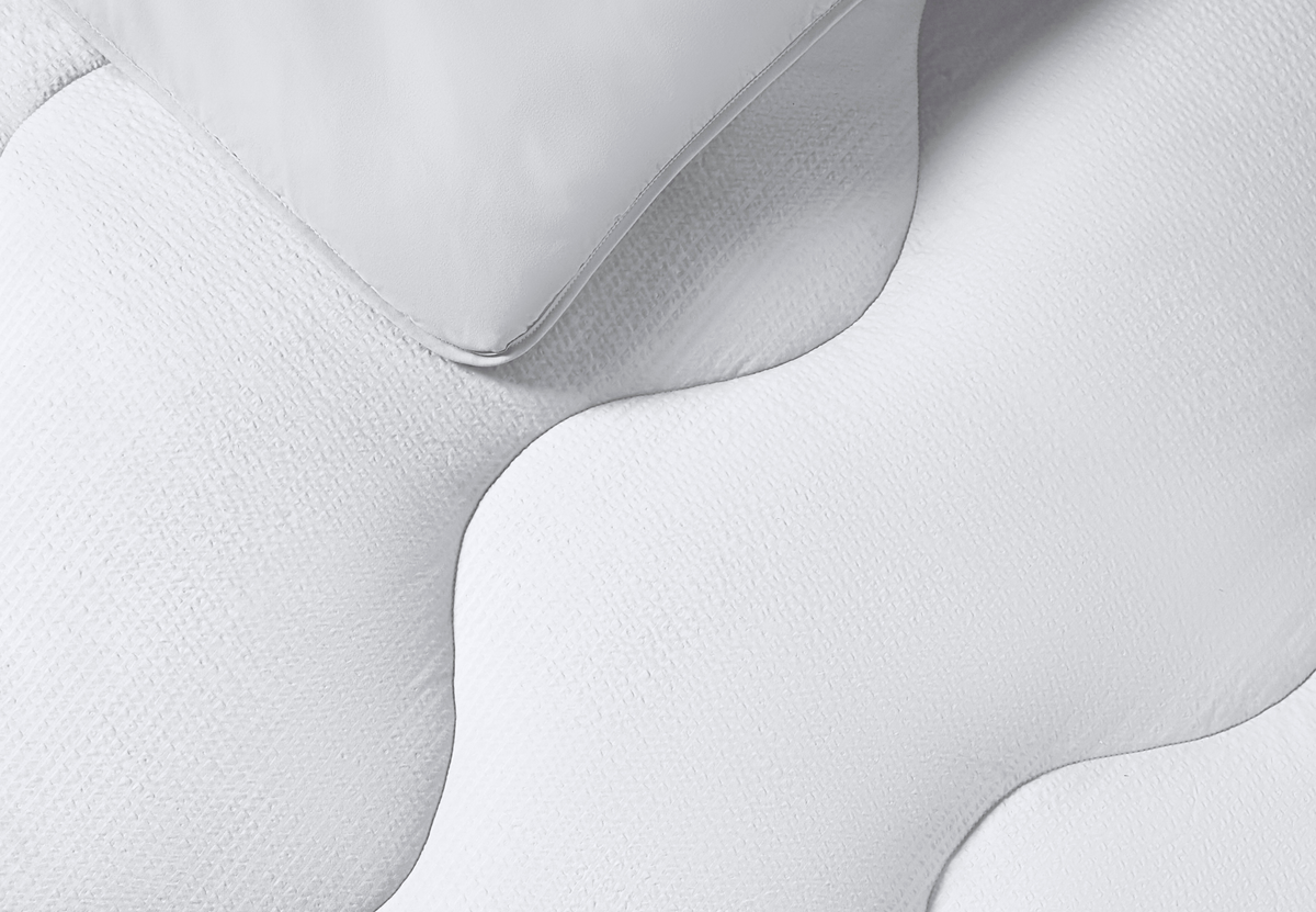 Night Lark Coverless Duvet Single, White Seersucker