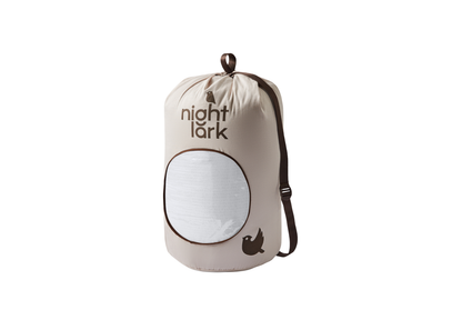 Night Lark Coverless Duvet Double, White Seersucker
