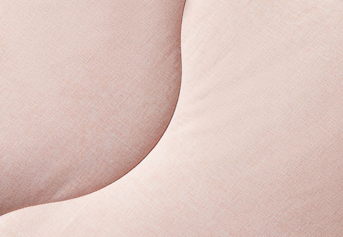 Night Lark Coverless Duvet King, Soft Weave Dusky Rose