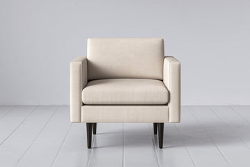 Alabaster Image 1 - Model 01 Armchair in Alabaster Front View