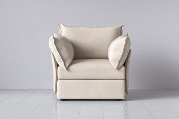 Alabaster Image 1 - Model 06 Armchair in Alabaster Front View