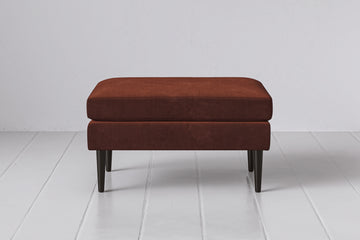 Burgundy Image 1 - Model 01 Ottoman in Burgundy Front View