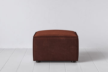 Burgundy Image 1 - Model 03 Ottoman in Burgundy Front View