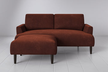 Burgundy Image 1 - Model 05 2 Seater Left Chaise in Burgundy Front View.png