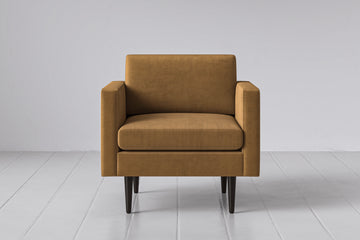 Caramel Image 1 - Model 01 Armchair in Caramel Front View