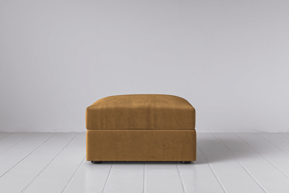 Caramel Image 1 - Model 06 Ottoman in Caramel Front View