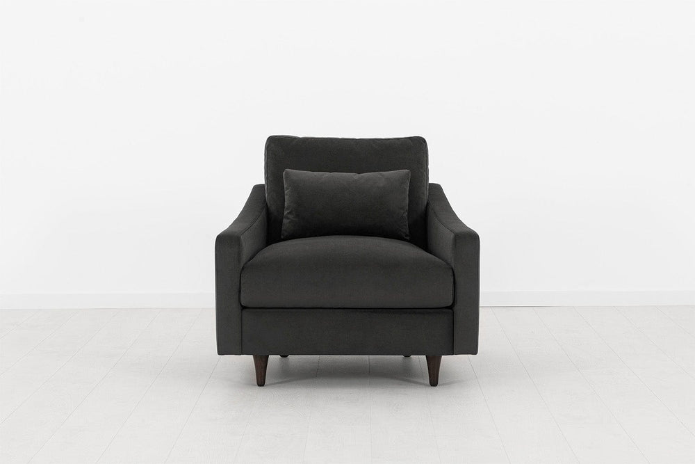 Charcoal image 1 - Model 07 armchair Front View