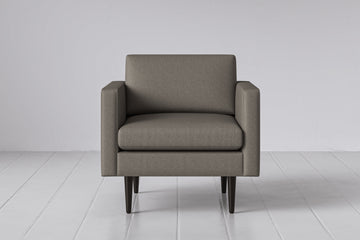 Graphite Image 1 - Model 01 Armchair in Graphite Front View