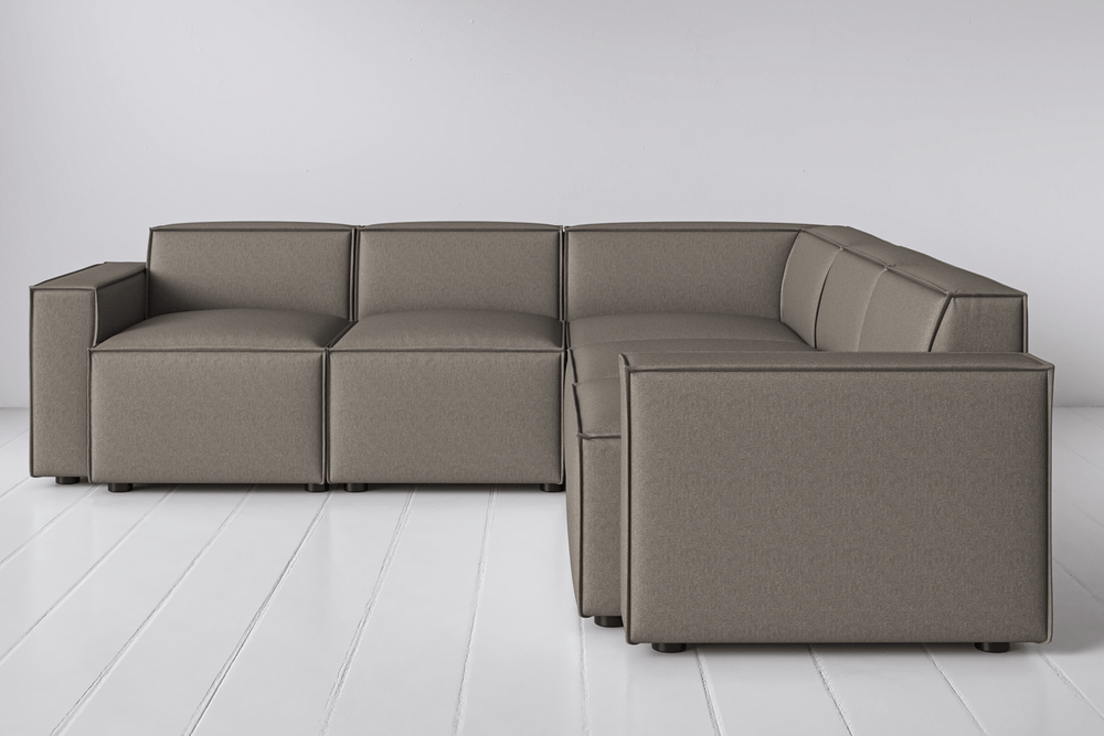 Graphite Image 1 - Model 03 Corner Sofa in Graphite Front View