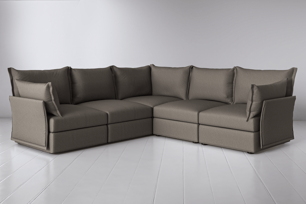 Graphite Image 2 - Model 06 Corner Sofa in Graphite Side Angle View.png