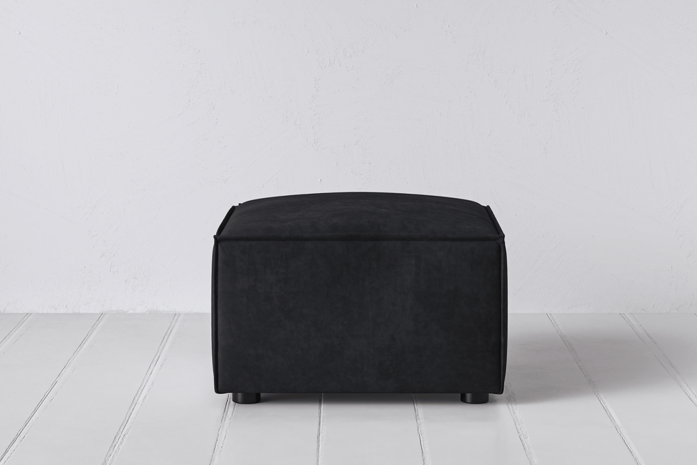Ink Image 1 - Model 03 Ottoman in Ink Front View