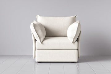 Ivory Image 1 - Model 06 Armchair in Ivory Front View