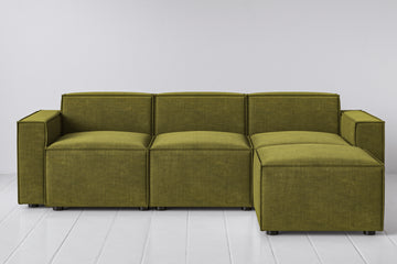 Moss Image 1 - Model 03 3 Seater Right Chaise in Moss Front View