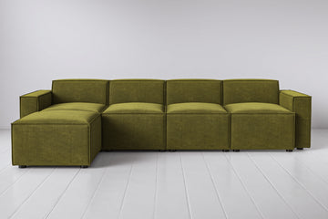 Moss Image 1 - Model 03 4 Seater Left Chaise in Moss Front View