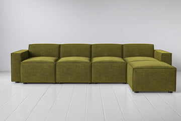 Moss Image 1 - Model 03 4 Seater Right Chaise in Moss Front View