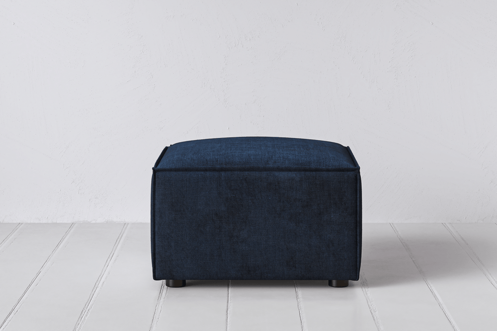 Navy Image 1 - Model 03 Ottoman in Navy Front View