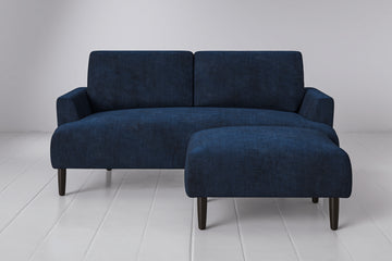 Navy Image 1 - Model 05 2 Seater Right Chaise in Navy Front View.png