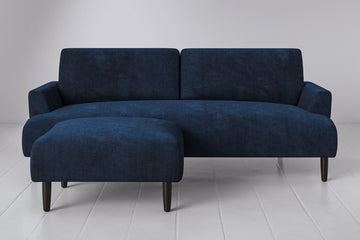 Navy Image 1 - Model 05 3 Seater Left Chaise in Navy Front View.png