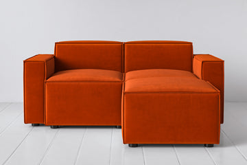 Paprika Image 1 - Model 03 2 Seater Right Chaise in Paprika Front View