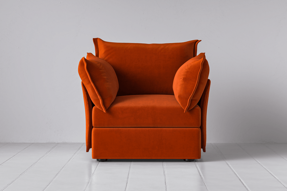Paprika Image 1 - Model 06 Armchair in Paprika Front View