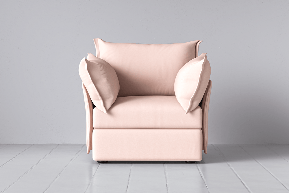 Rose Image 1 - Model 06 Armchair in Rose Front View