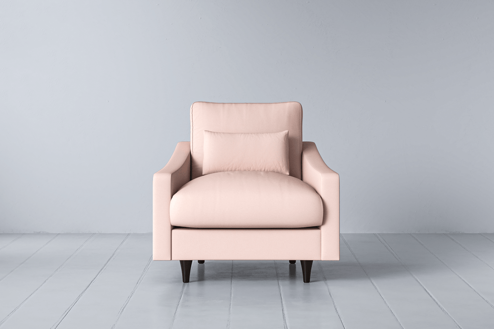 Rose Image 1 - Model 07 Armchair in Rose Front View.png