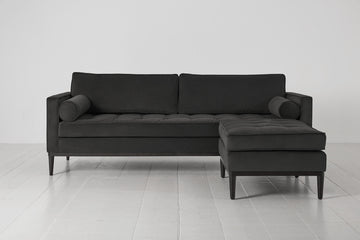 Charcoal Image 1 - Model 02 3 Seater Right Corner - Front View